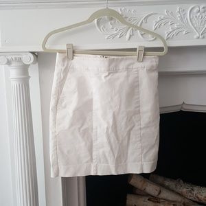 Ann Taylor White Madison Skirt Sz 6P